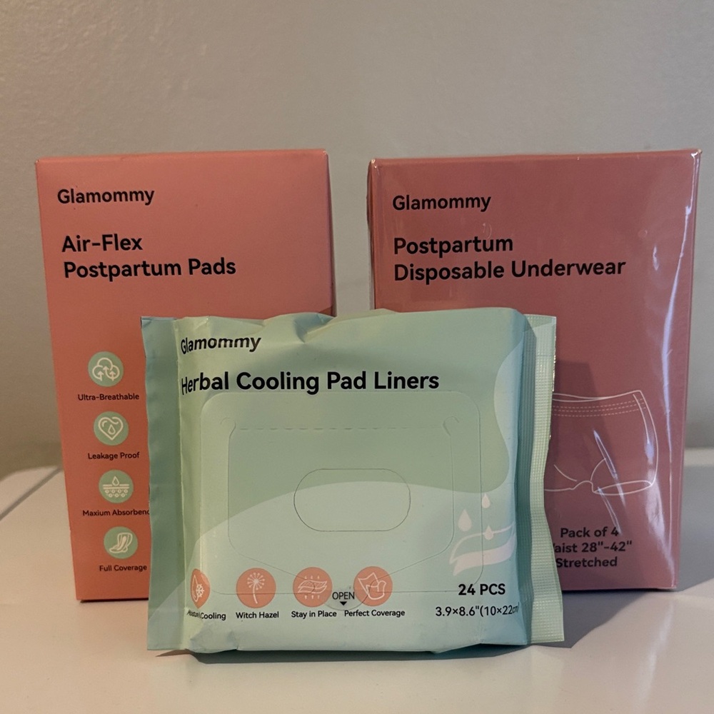 NWOT Glamommy Postpartum Essentials Set